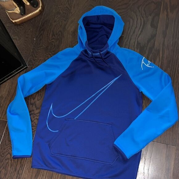 Nike Women's Pullover Fleece Swoosh Hood High Neck Hoodie Hooded Sweatshirt M - Picture 1 of 5